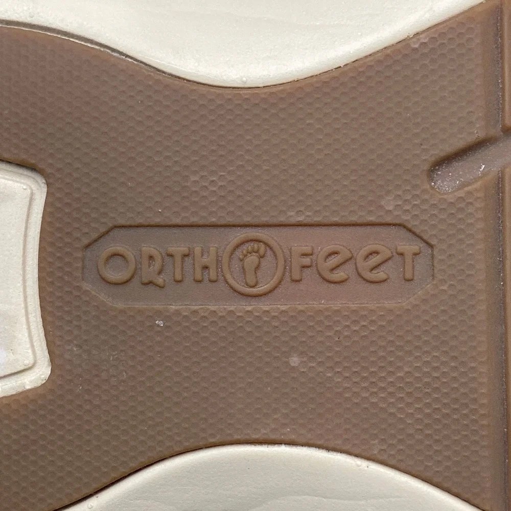 Orthofeet Vito Slipper Men 10.5 Brown Hudson Leather Faux Fur Orthopedic Comfort